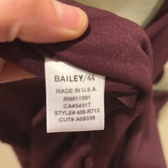 Bailey 44 Maroon woman's dress - Picture 8 of 9
